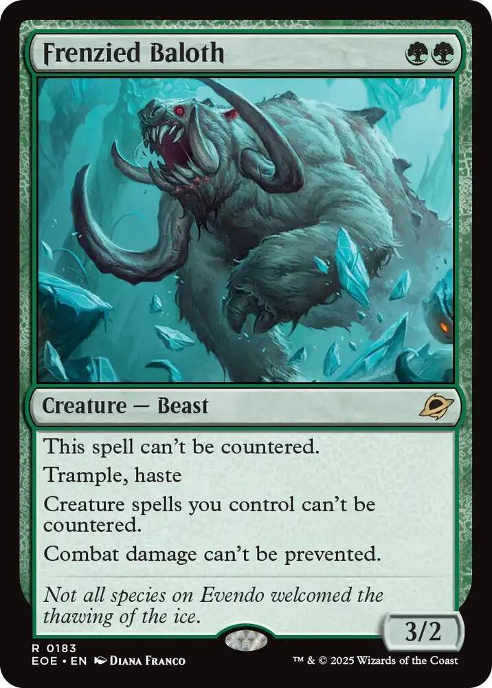 Frenzied Baloth 183 card from Edge of Eternities
