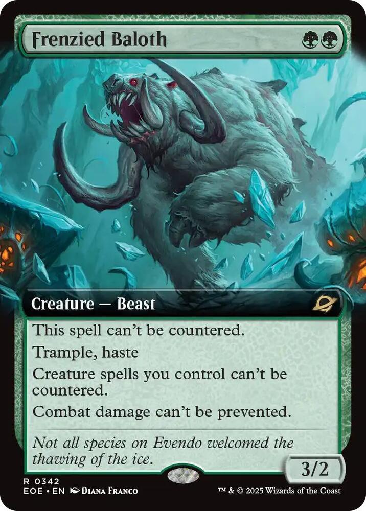 Frenzied Baloth (Extended Art) 342 card from Edge of Eternities