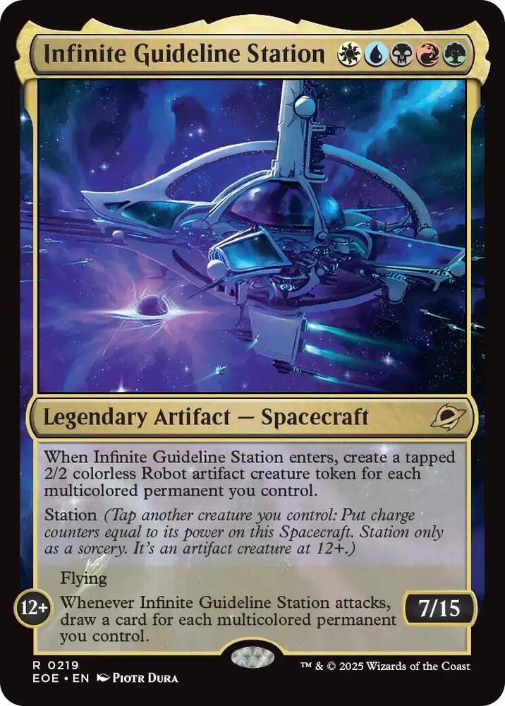 Infinite Guideline Station 219 card from Edge of Eternities