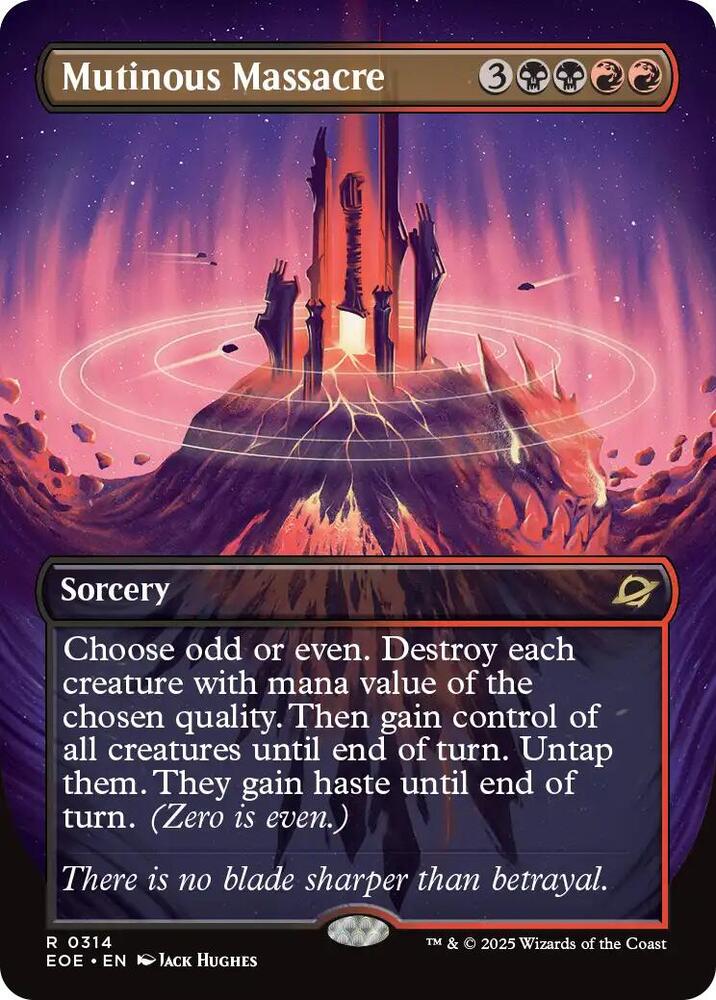 Mutinous Massacre (Borderless) 314 card from Edge of Eternities