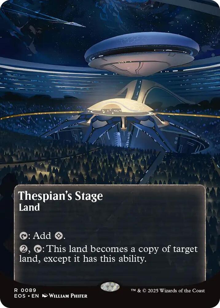 Thespian's Stage (Borderless) 89 card from Edge of Eternities: Stellar Sights