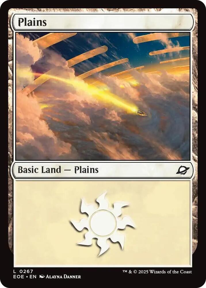 Plains 267 card from Edge of Eternities