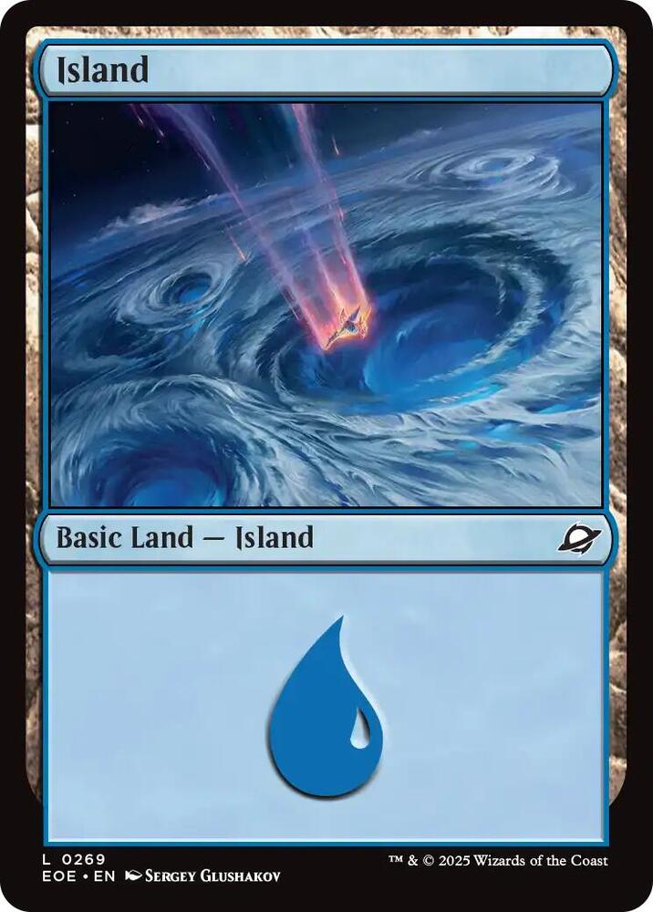 Island 269 card from Edge of Eternities