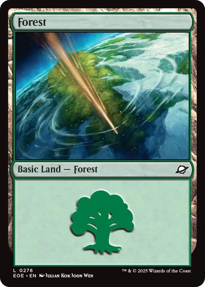 Forest 276 card from Edge of Eternities
