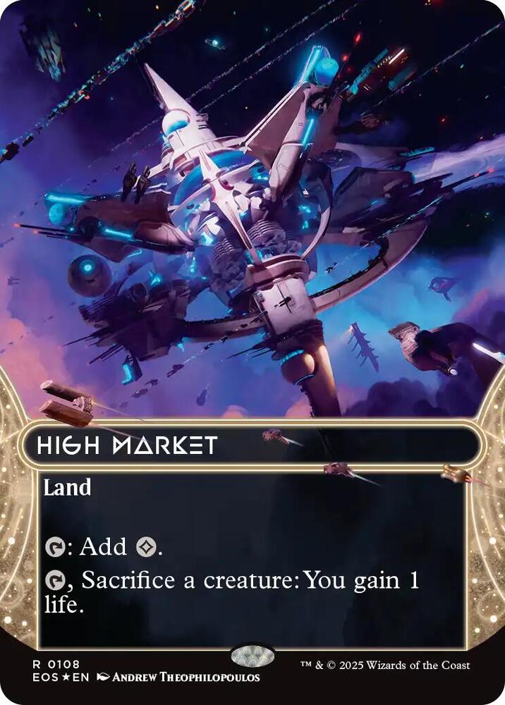 High Market (Borderless) (Galaxy Foil) 108 card from Edge of Eternities: Stellar Sights