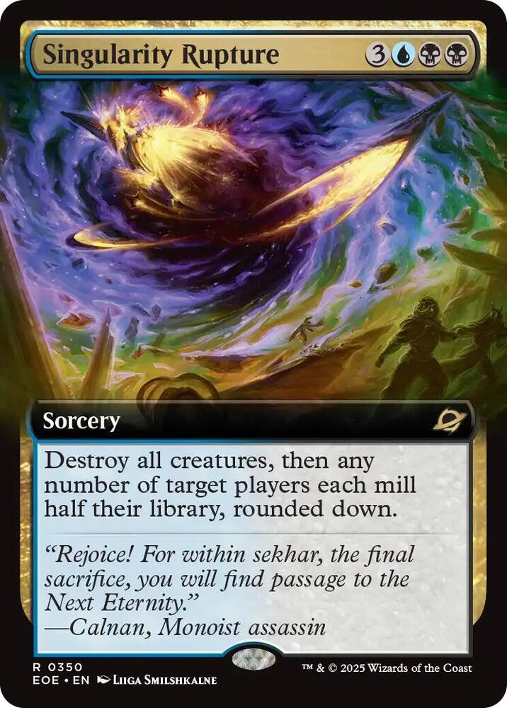 Singularity Rupture (Extended Art) 350 card from Edge of Eternities