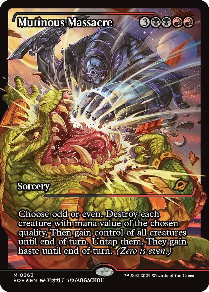 Mutinous Massacre (Showcase) 363 card from Edge of Eternities
