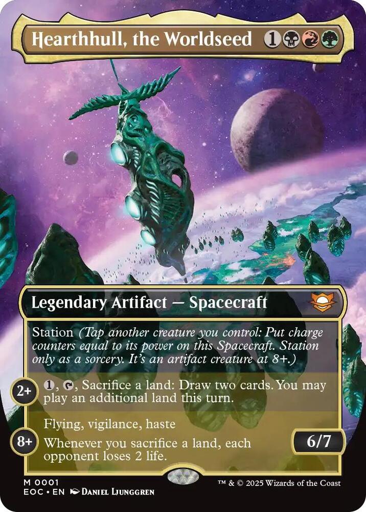 Hearthhull, the Worldseed (Borderless) 1 card from Commander: Edge of Eternities