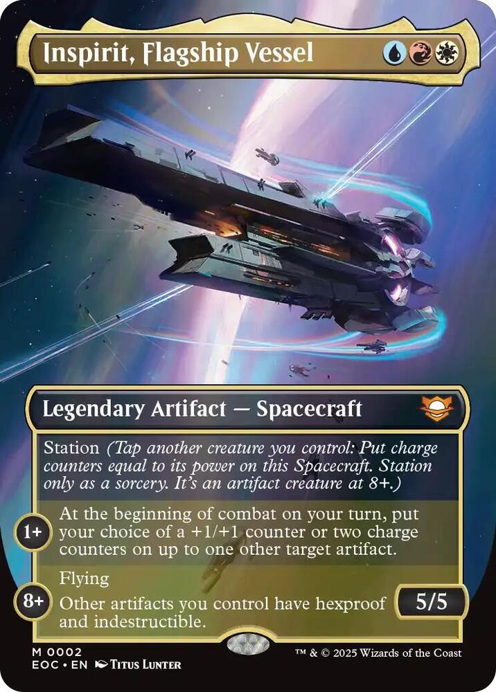Inspirit, Flagship Vessel (Borderless) 2 card from Commander: Edge of Eternities