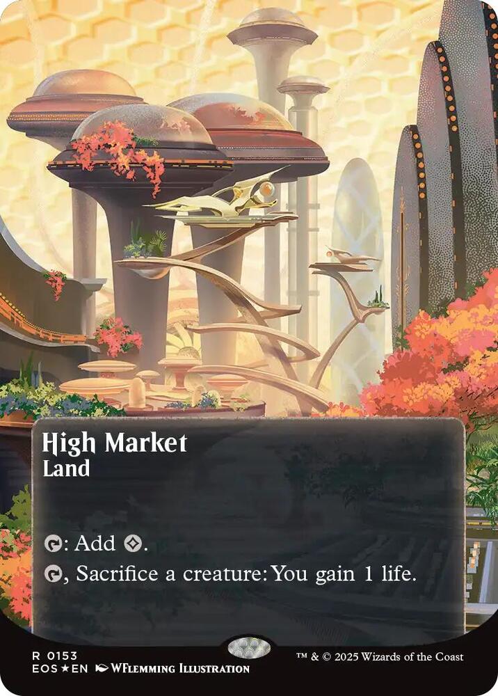 High Market (Borderless) (Galaxy Foil) 153 card from Edge of Eternities: Stellar Sights