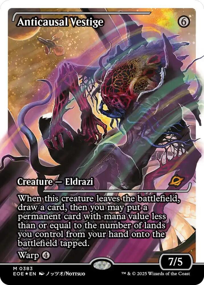 Anticausal Vestige (Showcase) (Fracture Foil) 383 card from Edge of Eternities