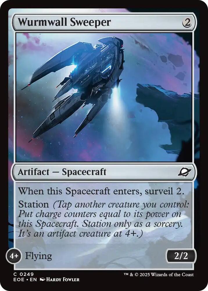Wurmwall Sweeper 249 card from Edge of Eternities