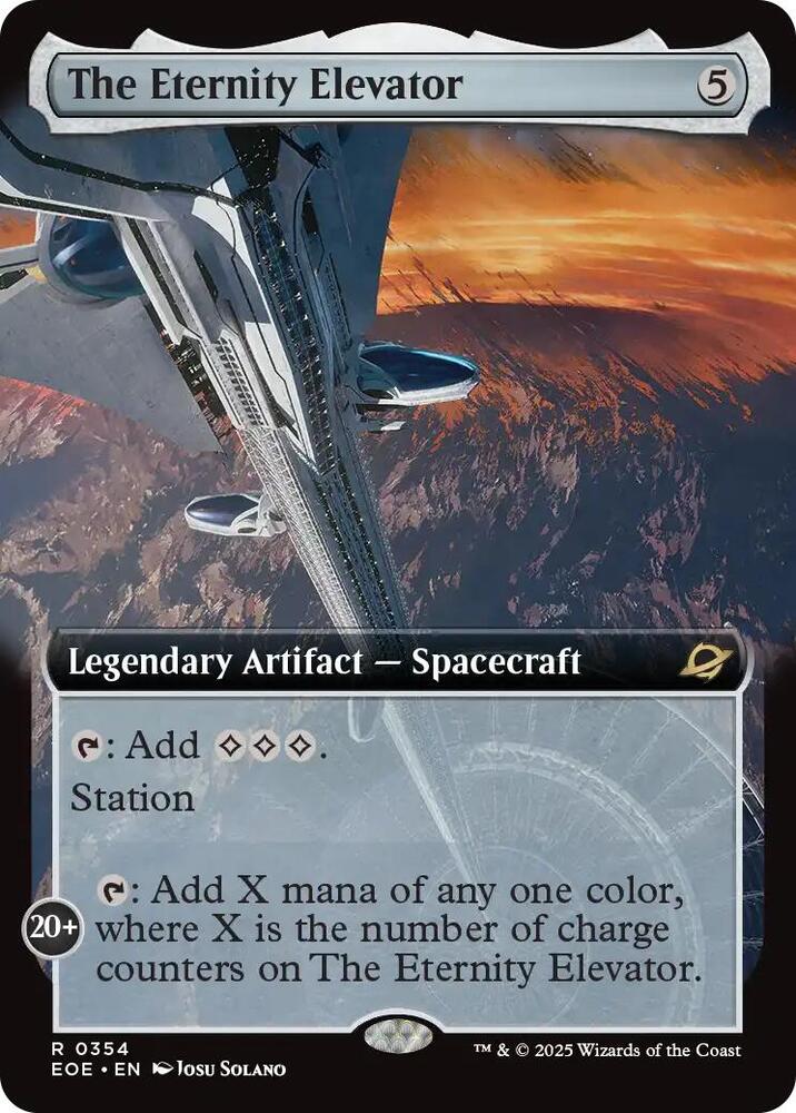 The Eternity Elevator (Extended Art) 354 card from Edge of Eternities