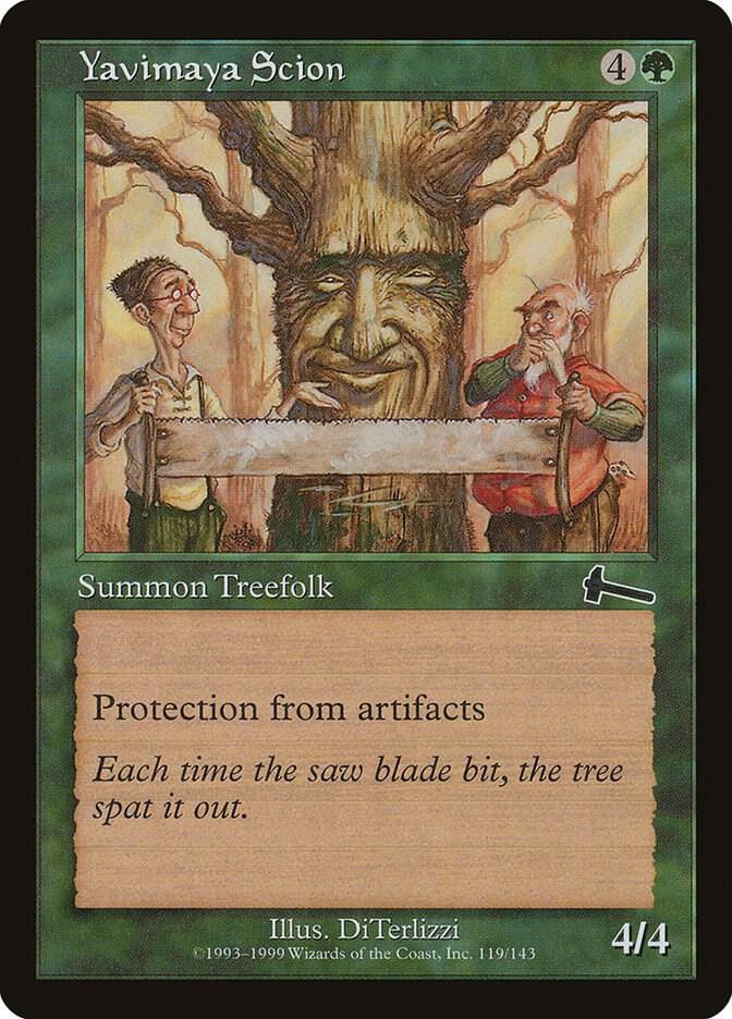 Yavimaya Scion 119 card from Urza's Legacy