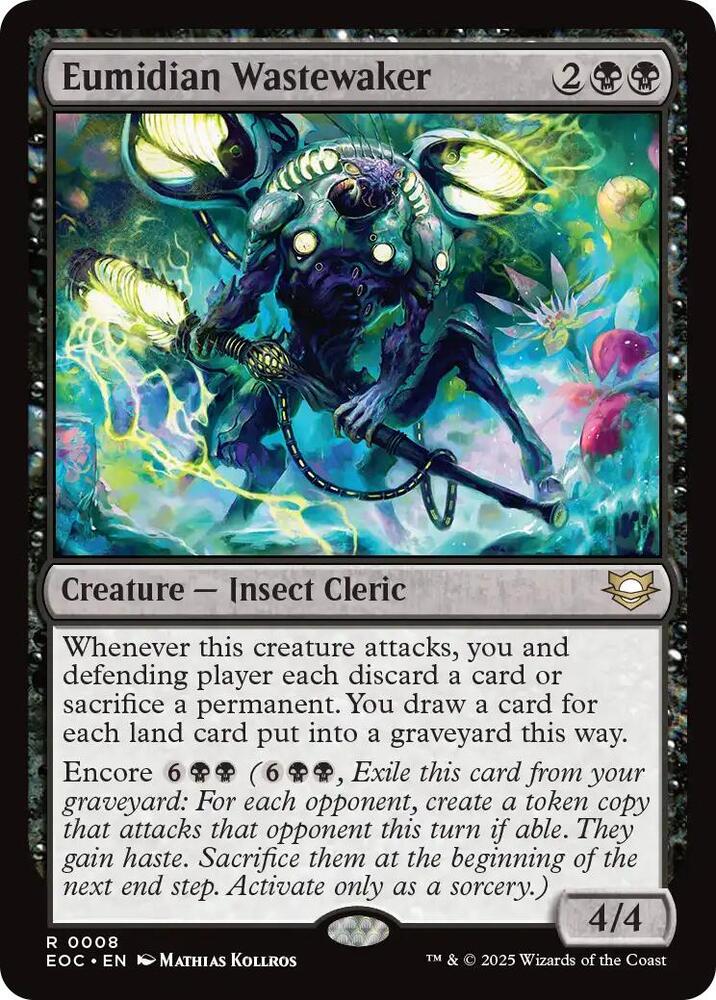 Eumidian Wastewaker 8 card from Commander: Edge of Eternities