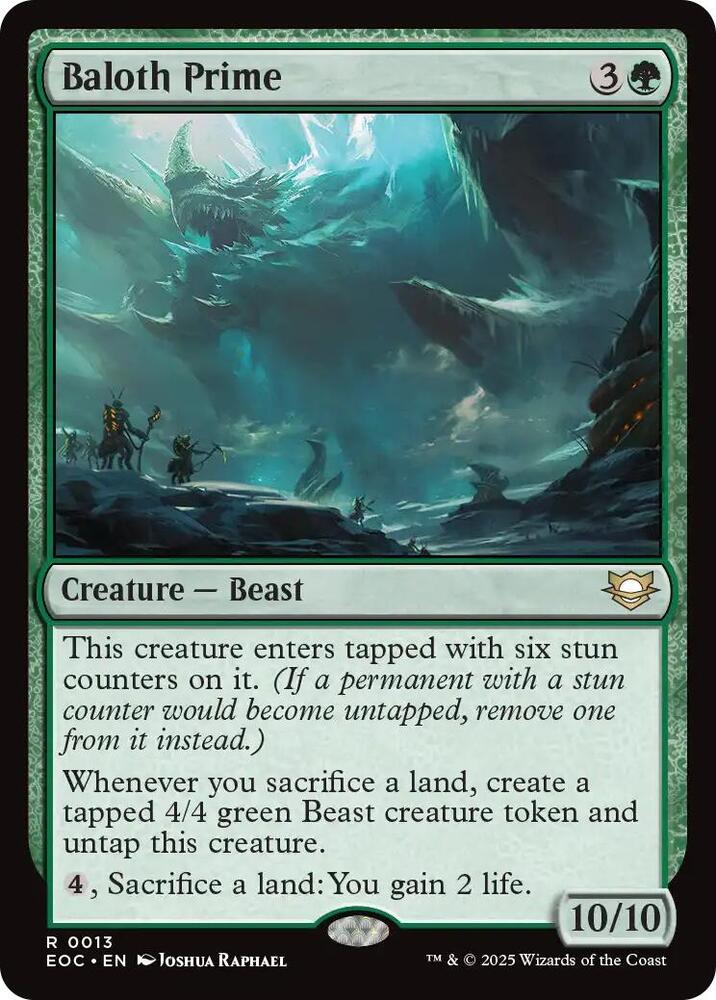 Baloth Prime 13 card from Commander: Edge of Eternities