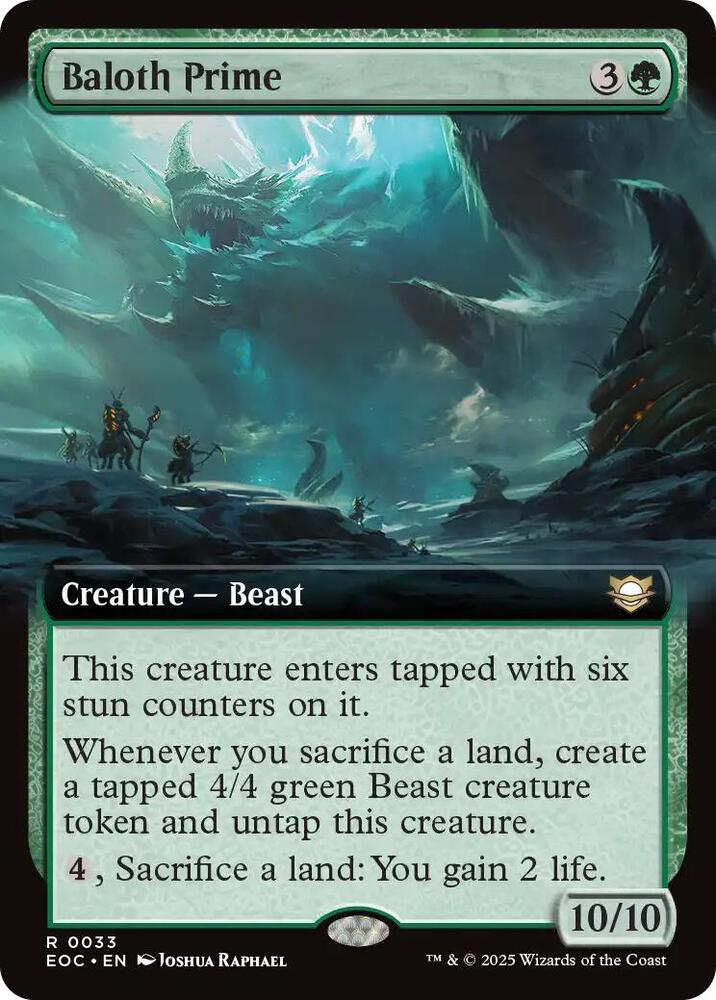 Baloth Prime (Extended Art) 33 card from Commander: Edge of Eternities