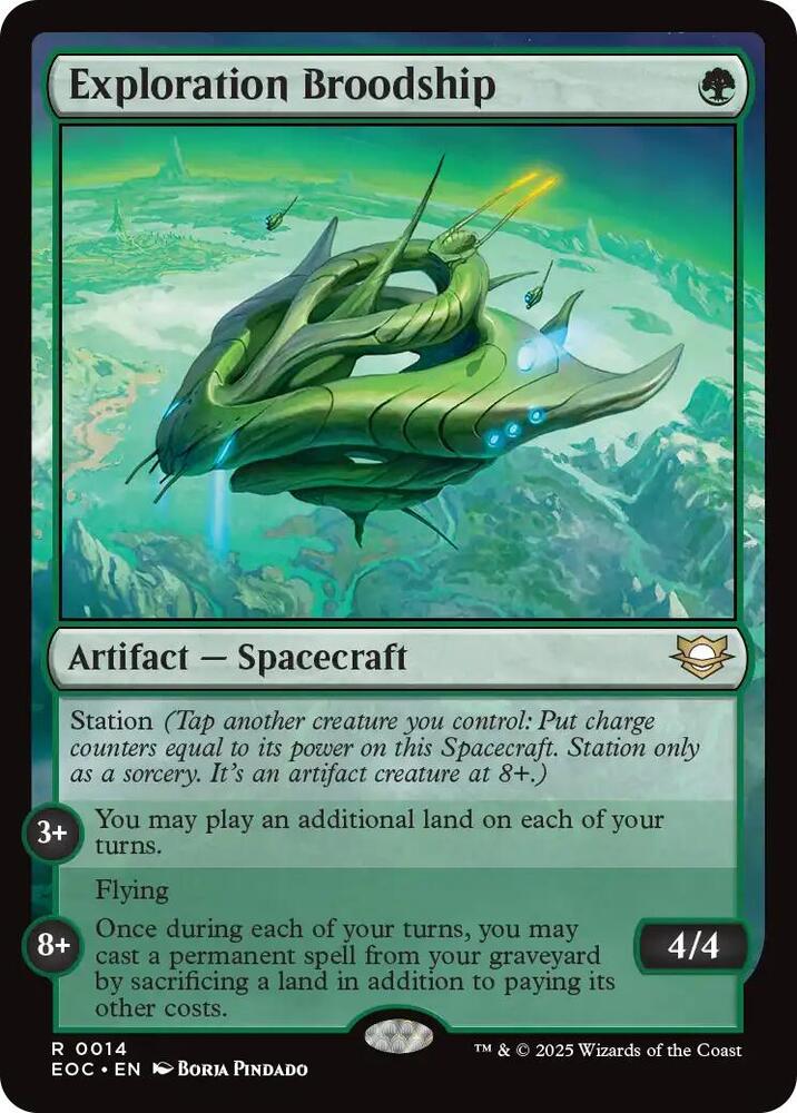 Exploration Broodship 14 card from Commander: Edge of Eternities
