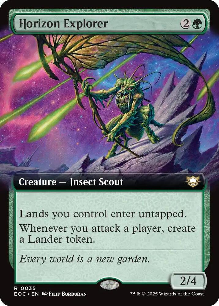 Horizon Explorer (Extended Art) 35 card from Commander: Edge of Eternities