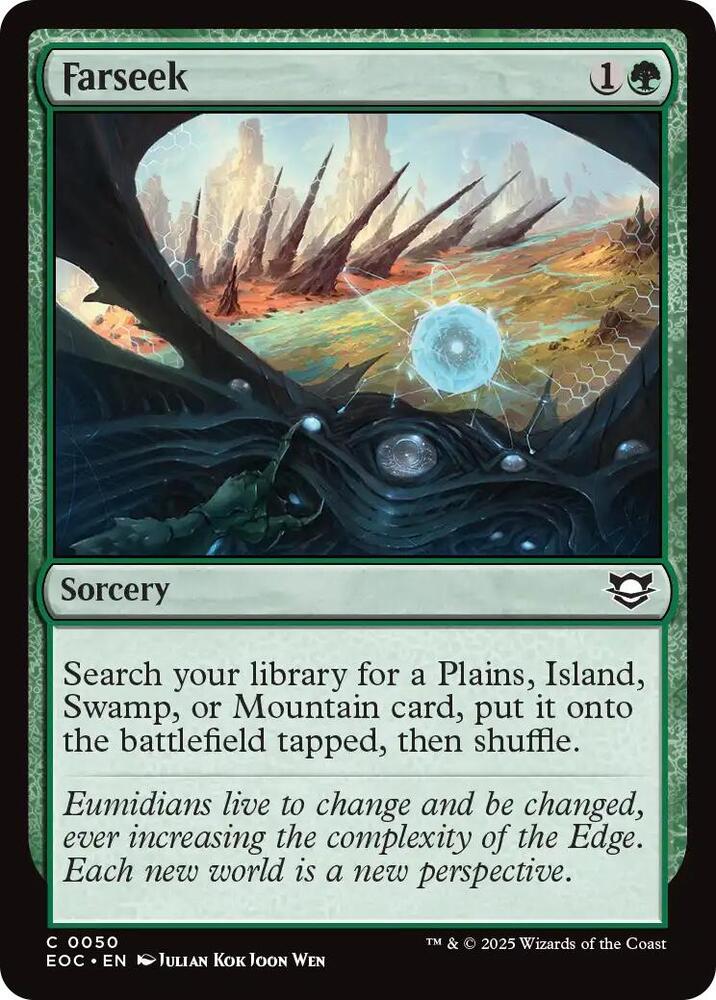 Farseek 50 card from Commander: Edge of Eternities