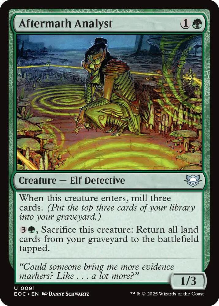 Aftermath Analyst 91 card from Commander: Edge of Eternities