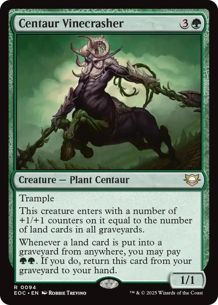 Centaur Vinecrasher 94 card from Commander: Edge of Eternities