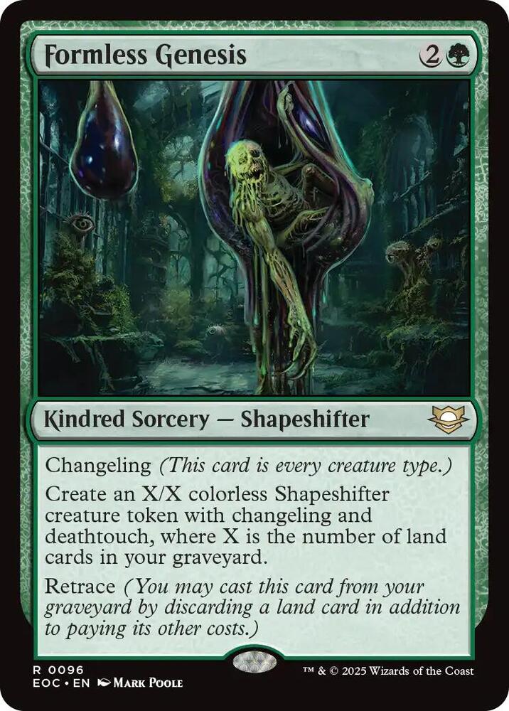 Formless Genesis 96 card from Commander: Edge of Eternities