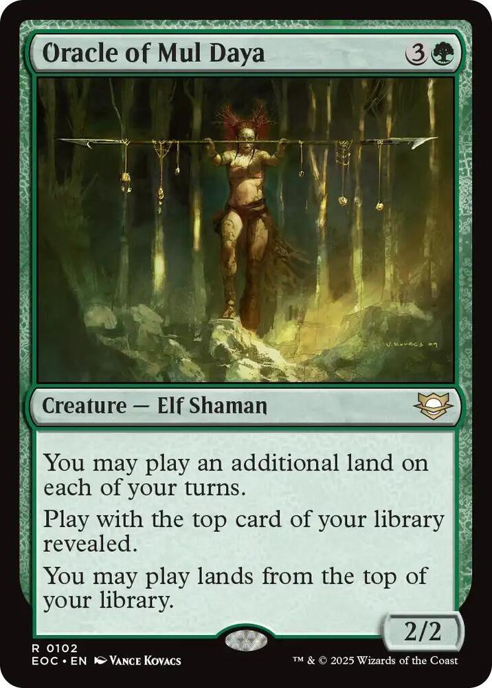 Oracle of Mul Daya 102 card from Commander: Edge of Eternities
