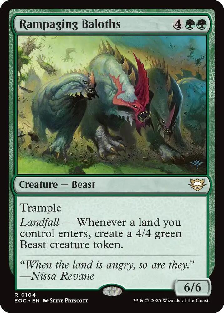 Rampaging Baloths 104 card from Commander: Edge of Eternities