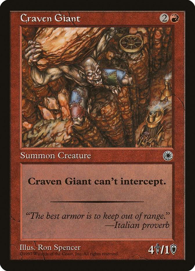 Craven Giant card from Portal