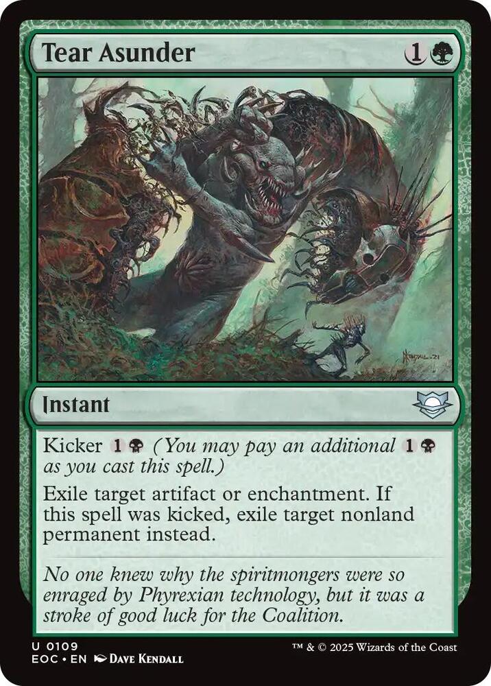 Tear Asunder 109 card from Commander: Edge of Eternities