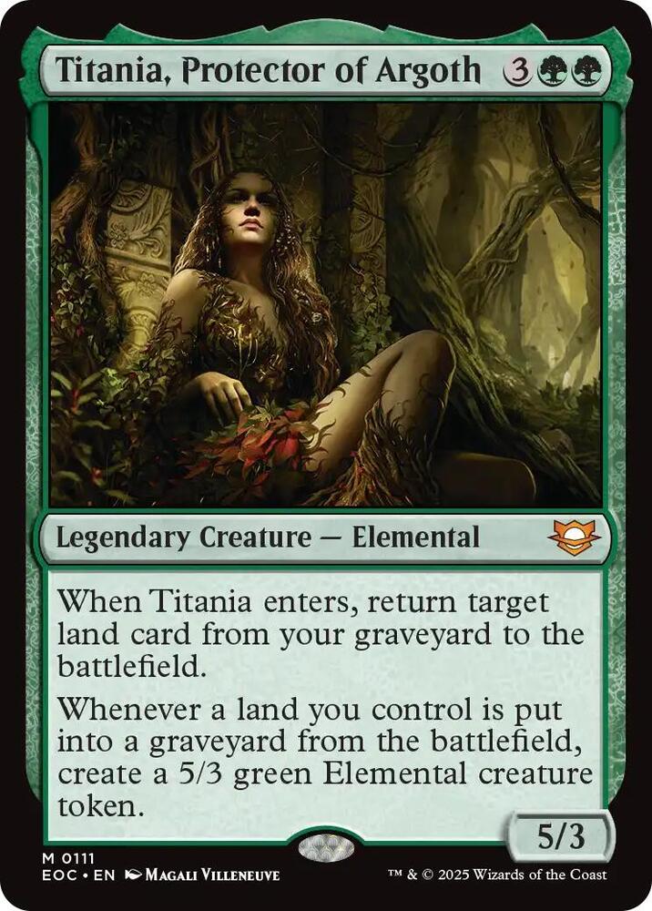 Titania, Protector of Argoth 111 card from Commander: Edge of Eternities