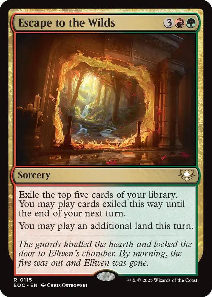 Escape to the Wilds 115 card from Commander: Edge of Eternities