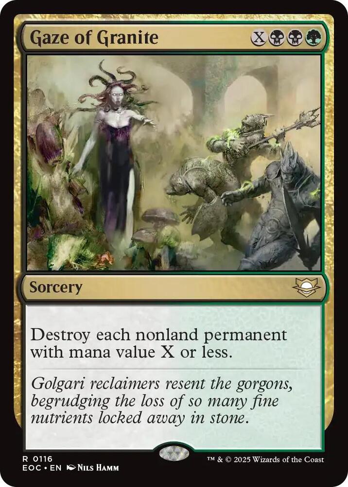 Gaze of Granite 116 card from Commander: Edge of Eternities