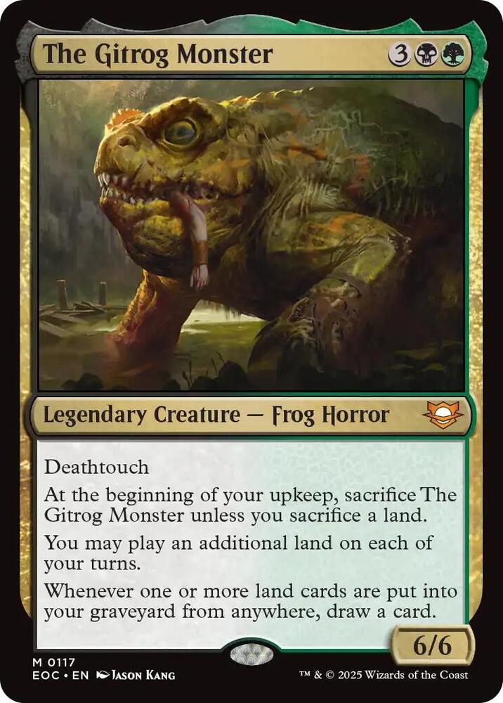 The Gitrog Monster 117 card from Commander: Edge of Eternities