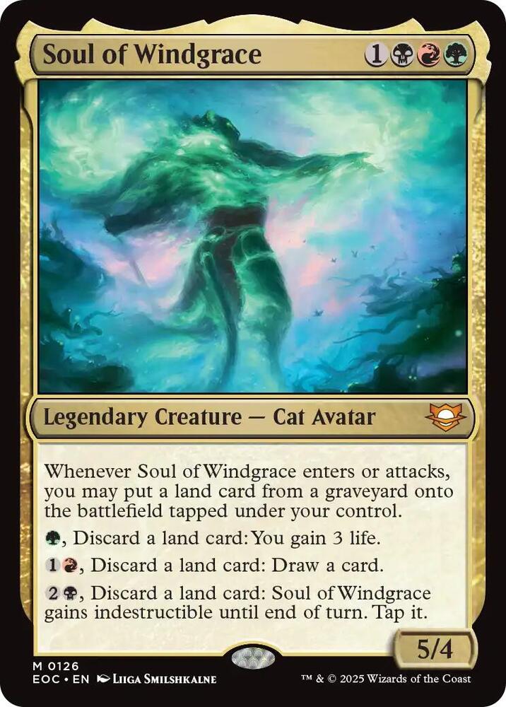 Soul of Windgrace 126 card from Commander: Edge of Eternities