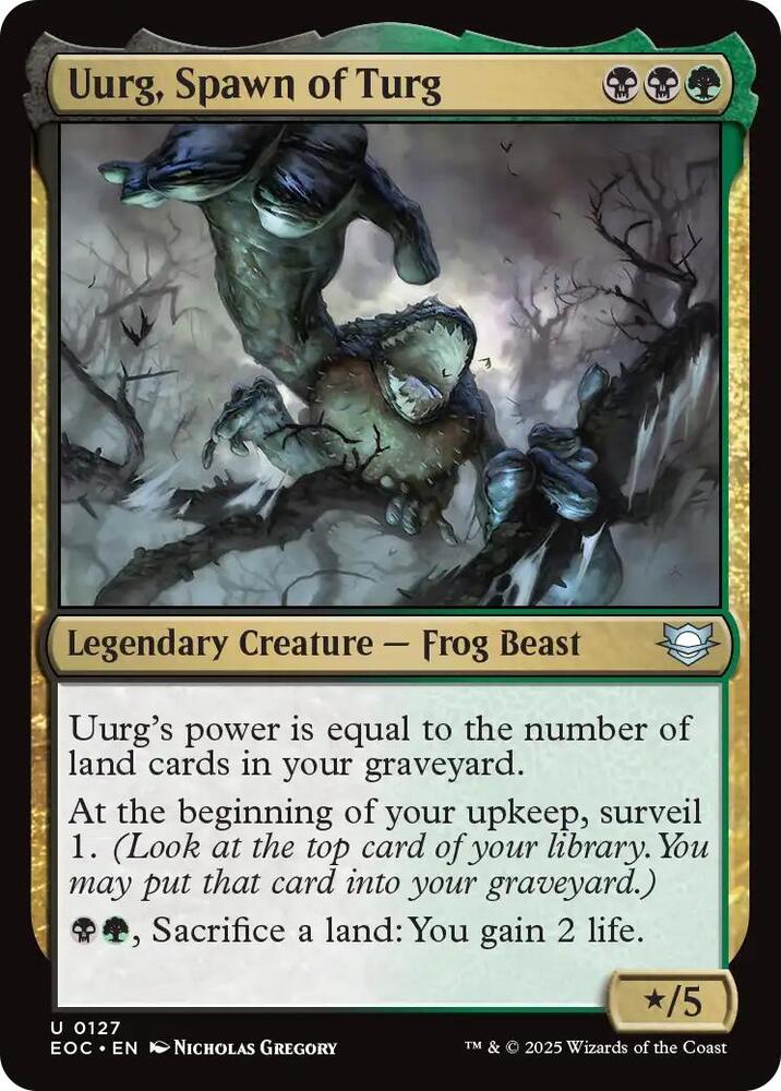 Uurg, Spawn of Turg 127 card from Commander: Edge of Eternities