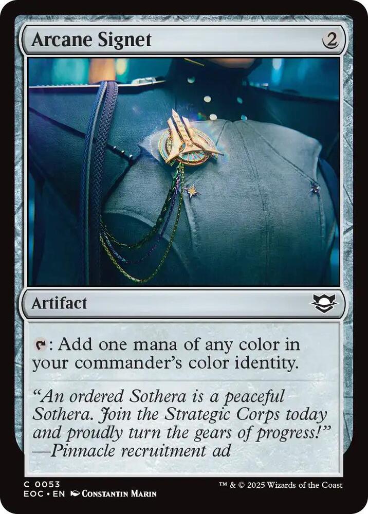 Arcane Signet 53 card from Commander: Edge of Eternities