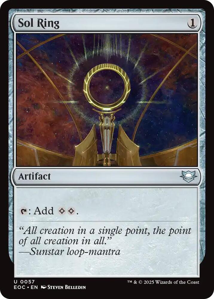 Sol Ring 57 card from Commander: Edge of Eternities