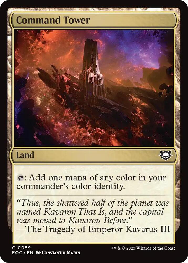 Command Tower 59 card from Commander: Edge of Eternities
