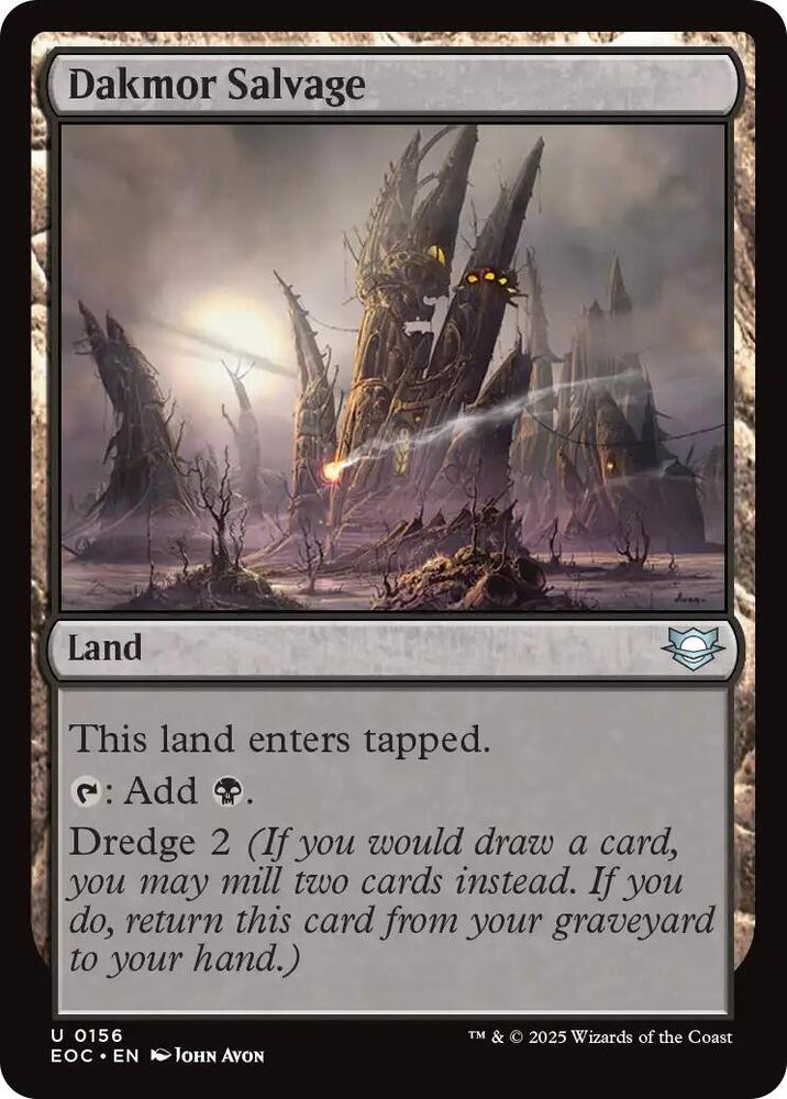 Dakmor Salvage 156 card from Commander: Edge of Eternities