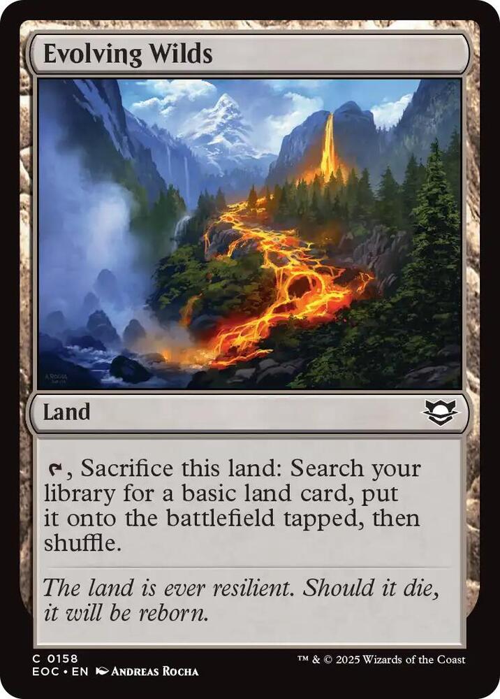 Evolving Wilds 158 card from Commander: Edge of Eternities