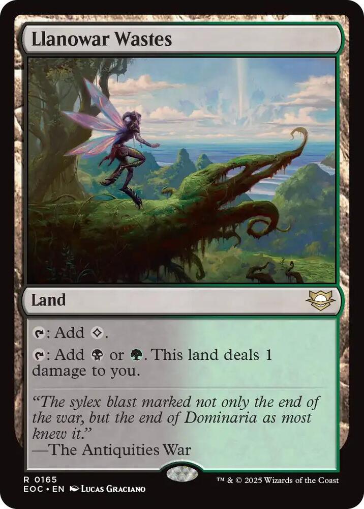 Llanowar Wastes 165 card from Commander: Edge of Eternities