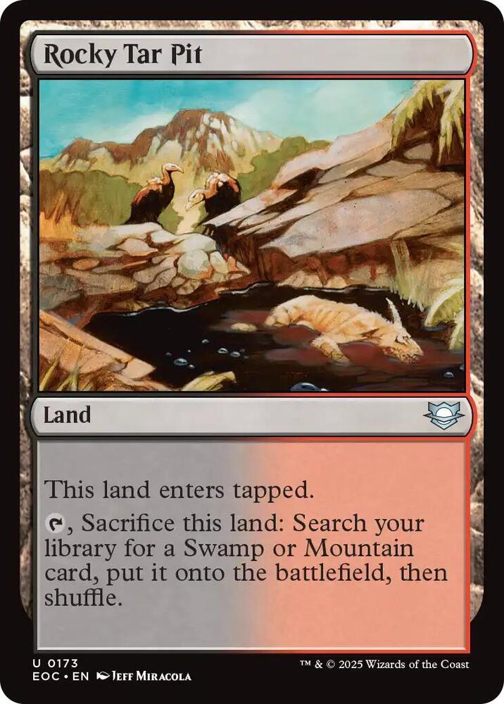 Rocky Tar Pit 173 card from Commander: Edge of Eternities