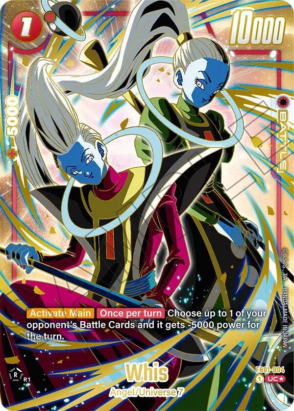 Whis (1st Anniversary Set) FB01-004 card from Fusion World Promotion Cards and Packs