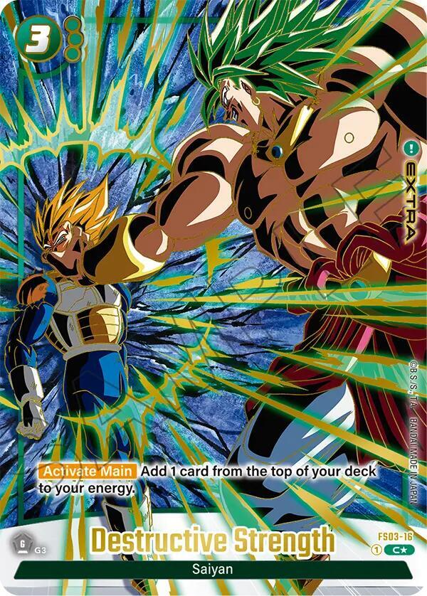 Destructive Strength (1st Anniversary Set) FS03-16 card from Starter Deck 3: Broly