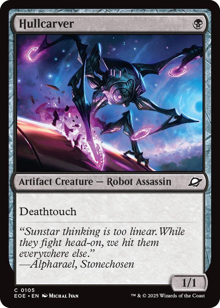 Hullcarver 105 card from Edge of Eternities