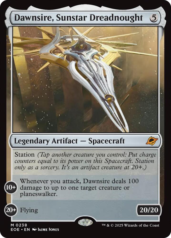 Dawnsire, Sunstar Dreadnought 238 card from Edge of Eternities