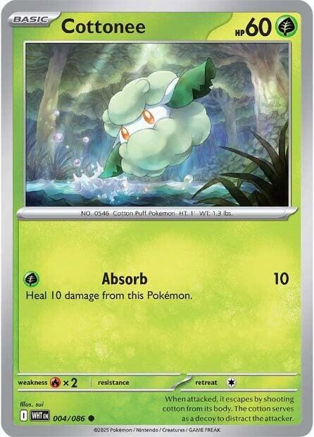Cottonee 004/086 card from SV: White Flare