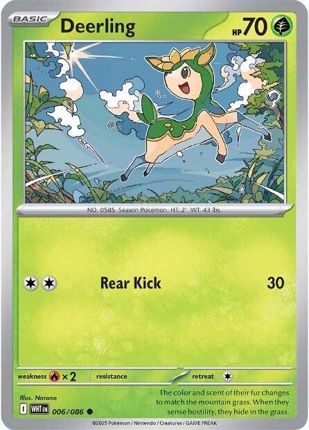 Deerling 006/086 card from SV: White Flare